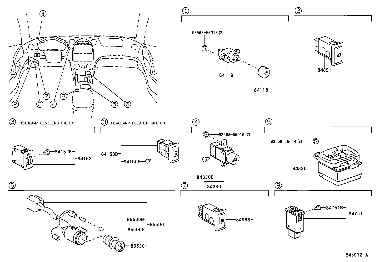 17616-22010 RELAY, AIR PUMP product image