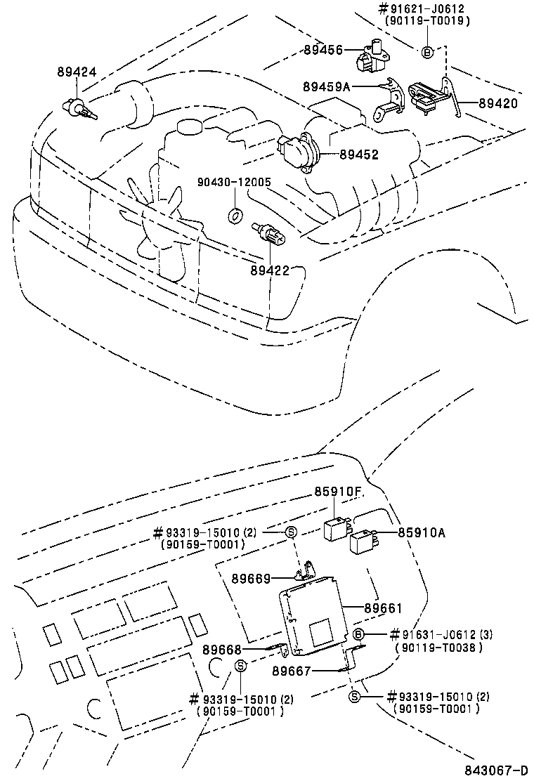 89660-0B030 COMPUTER, ENGINE CONTROL product image