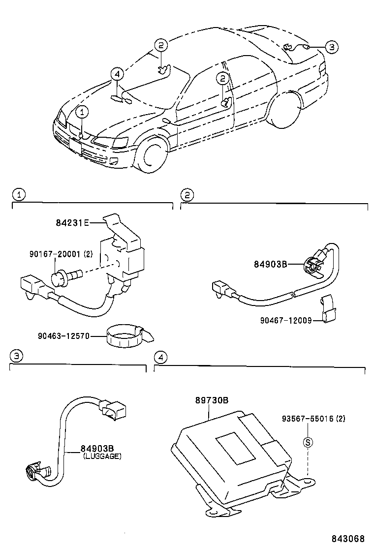 89709-33080 COMPUTER SET, TRANSPONDER KEY product image