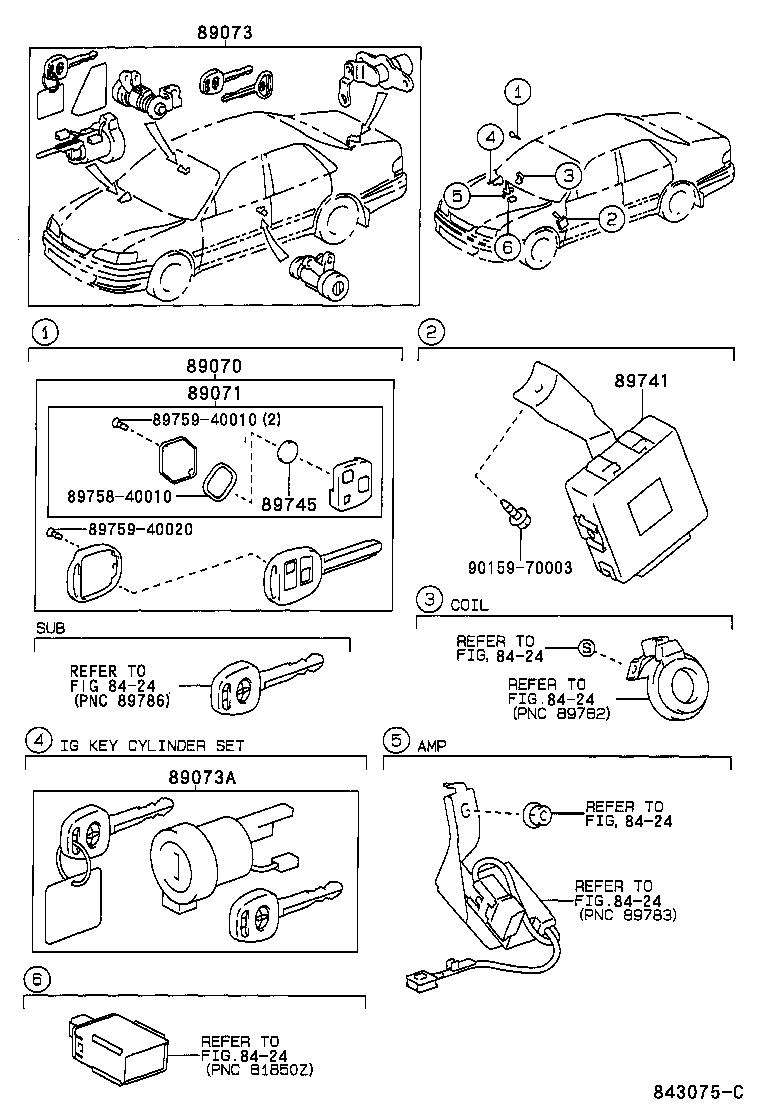 89741-12201 RECEIVER, DOOR CONTROL product image