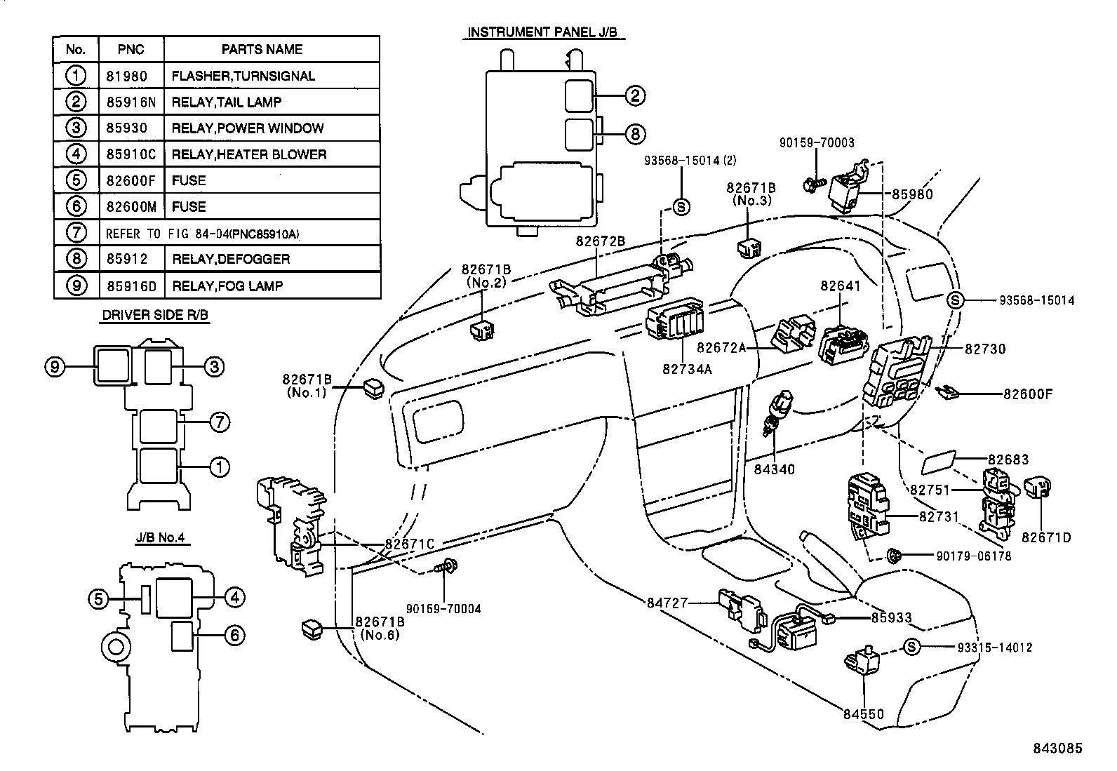 84140-12390 SWITCH ASSY, HEADLAMP DIMMER product image