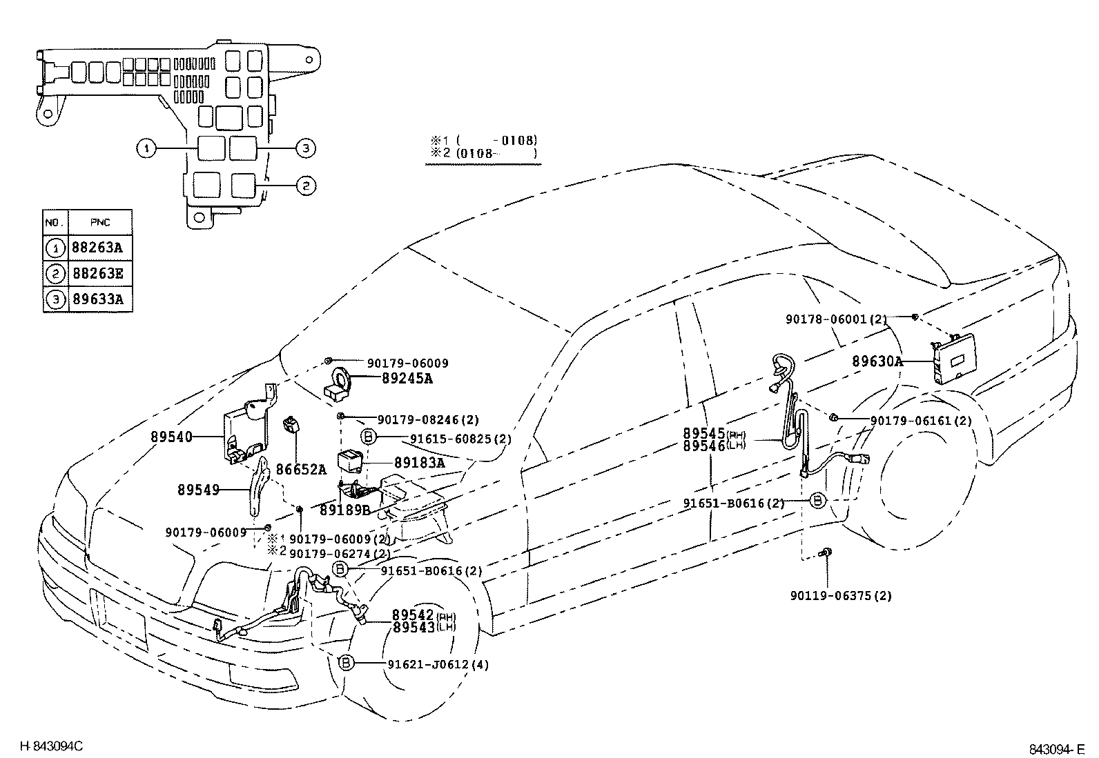 89545-30050 SENSOR, SPEED, REAR RH product image