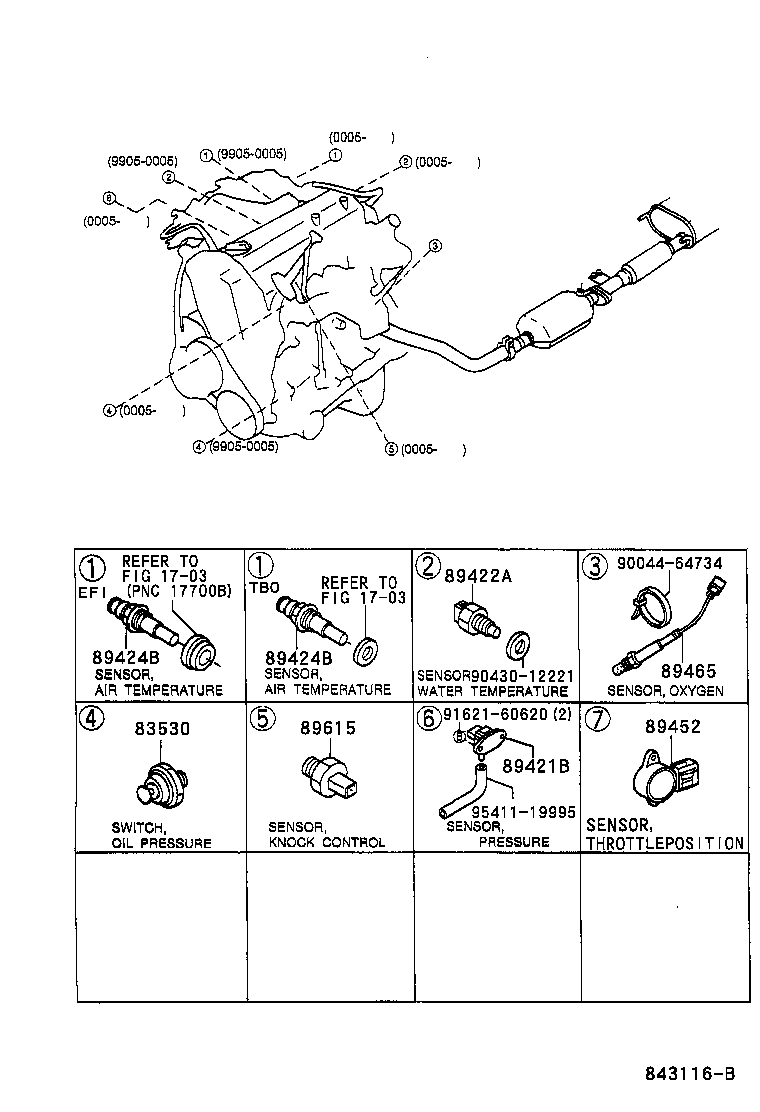 89560-87441 COMPUTER, ENGINE CONTROL product image