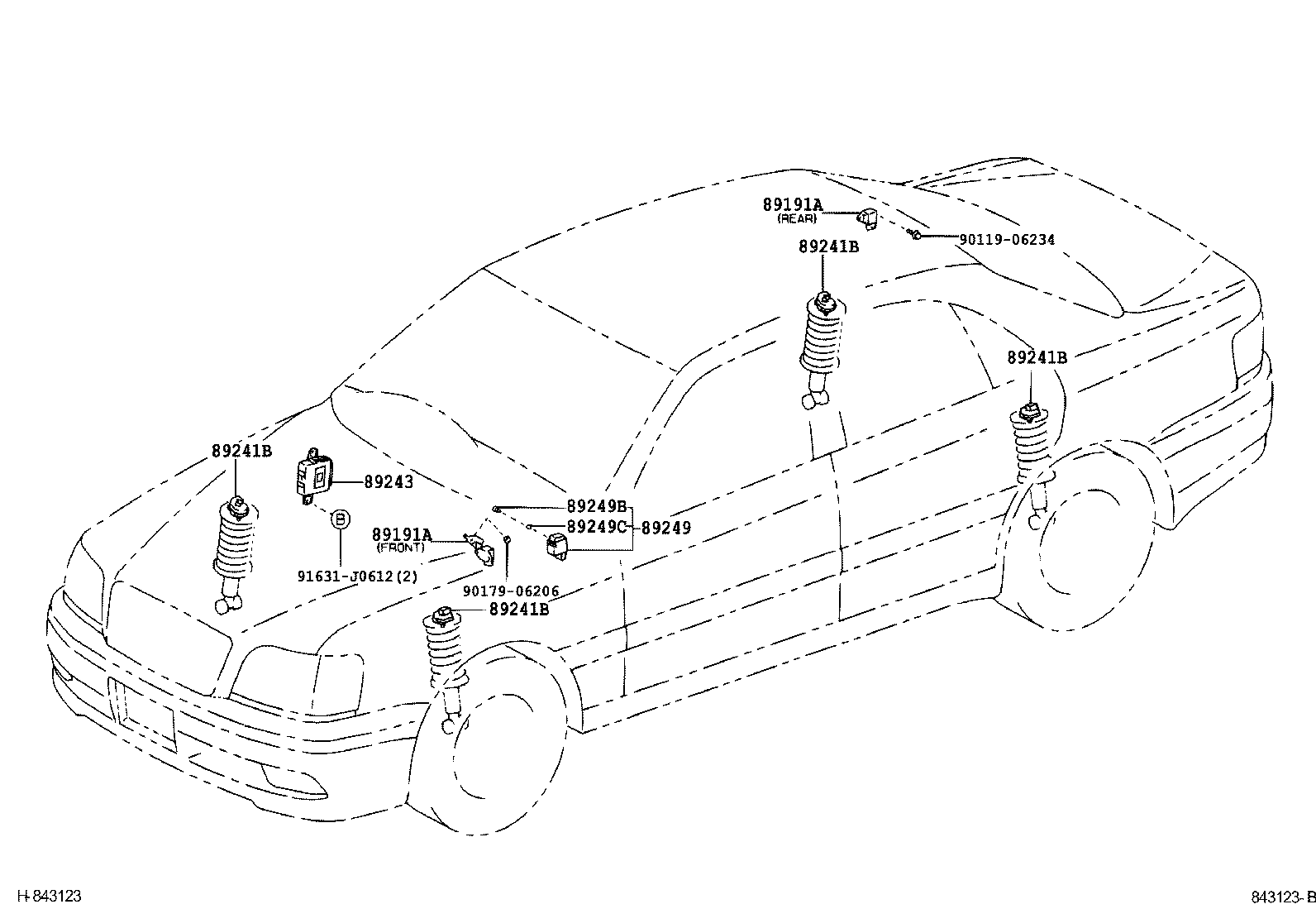 89293-30170 COMPUTER, SUSPENSION CONTROL product image