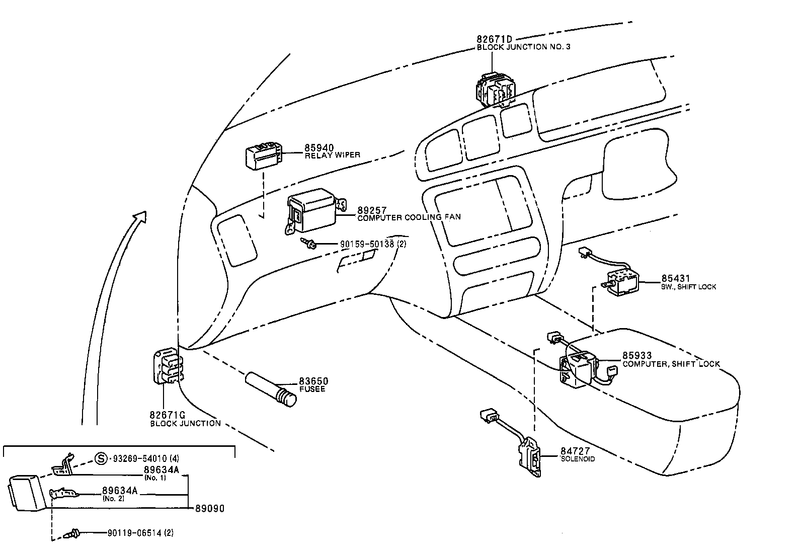 55905-30200 KNOB SUB-ASSY, CONTROL product image