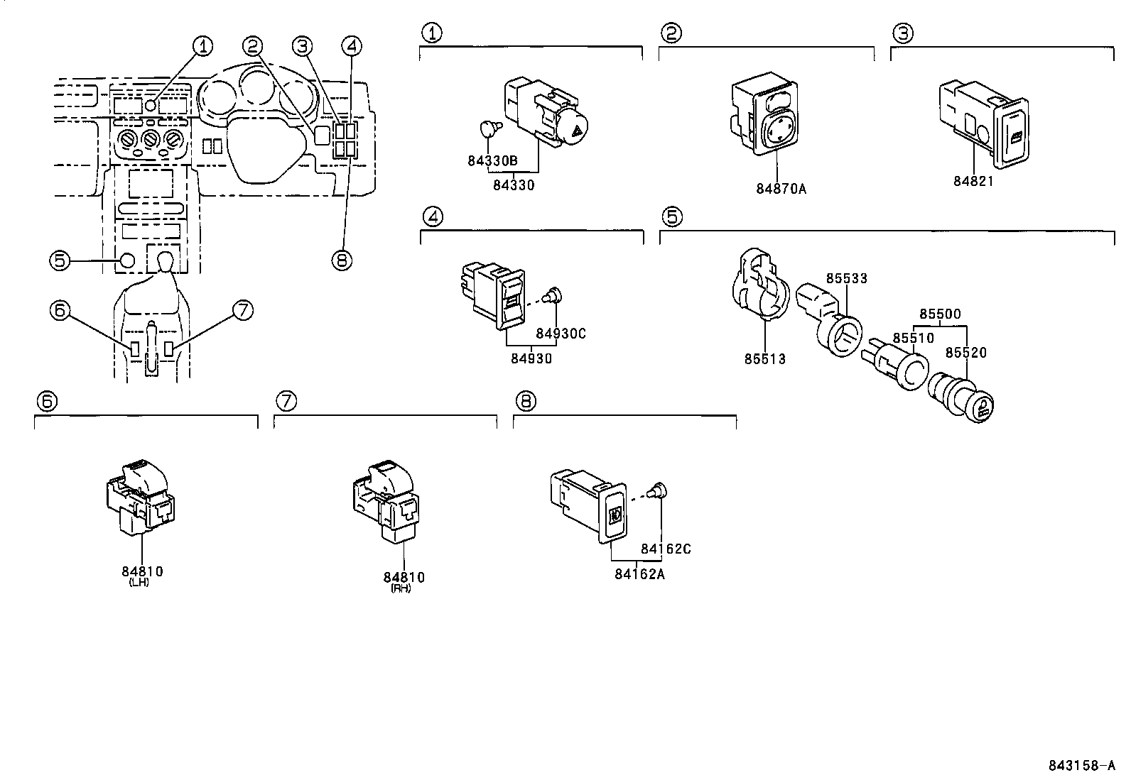 82662-17040 COVER, RELAY BLOCK, UPPER, NO.3 product image