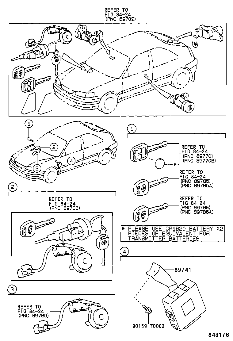 89071-02010 MODULE SET, TRANSMITTER SUB-ASSY, DOOR CONTROL product image