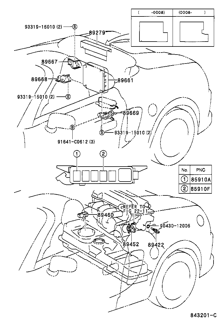 Toyota 89661-17722 COMPUTER, ENGINE CONTROL