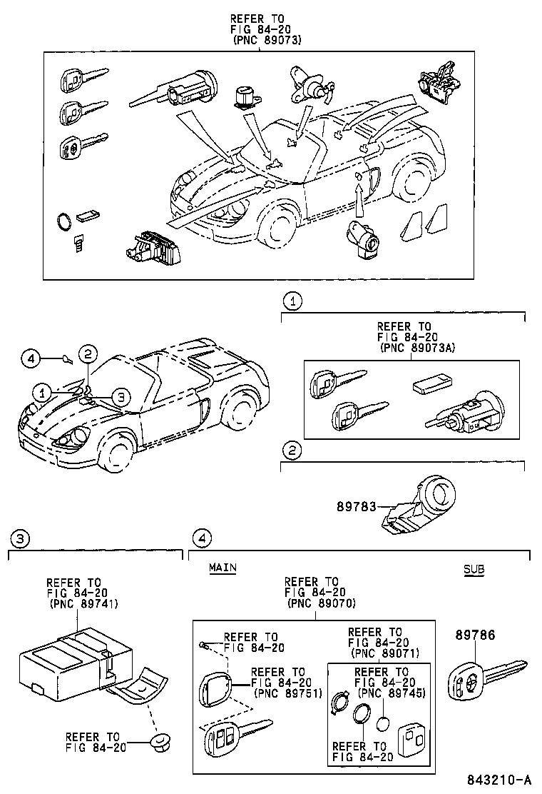 Toyota 89786-17020 TRANSMITTER, TRANSPONDER KEY SUB