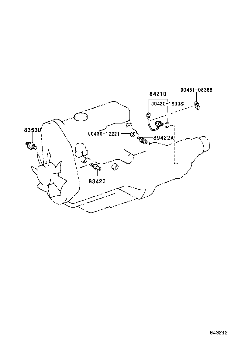 83320-0B050 GAGE ASSY, FUEL SENDER product image