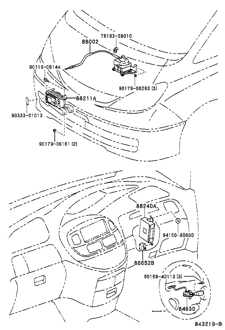 88002-28100 CRUISE CONTROL(AUTO DRIVE) SET product image