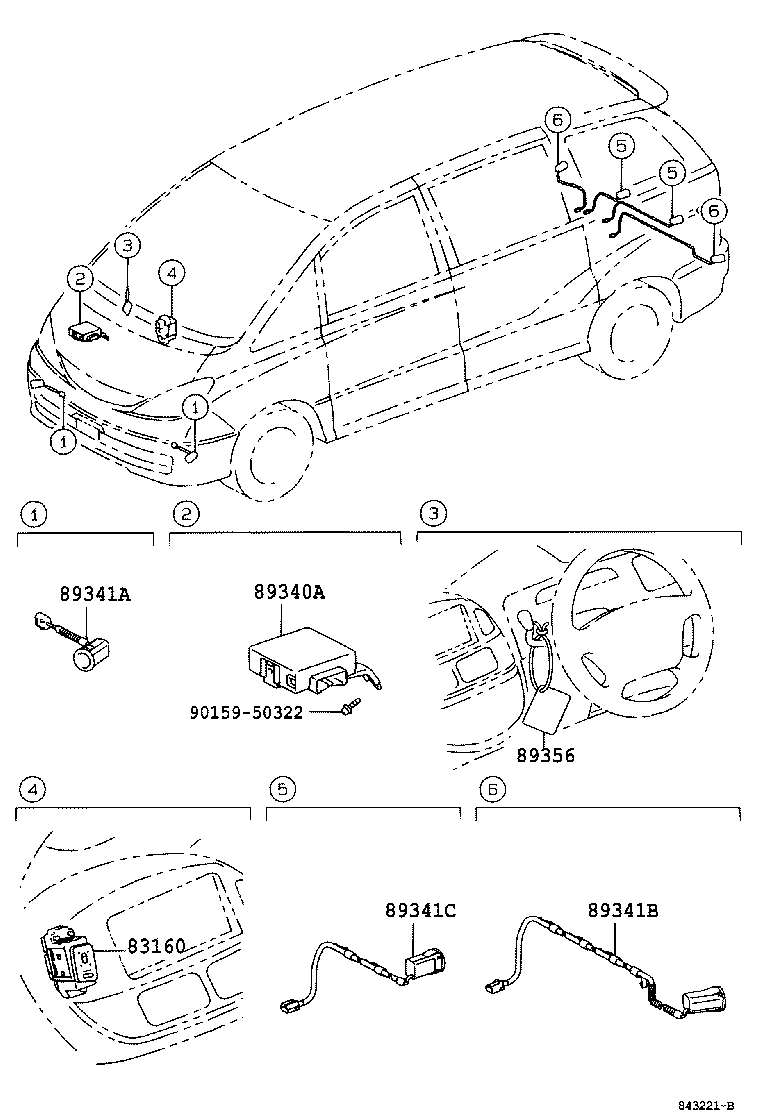 83160-28040 INDICATOR ASSY, CLEARANCE WARNING product image