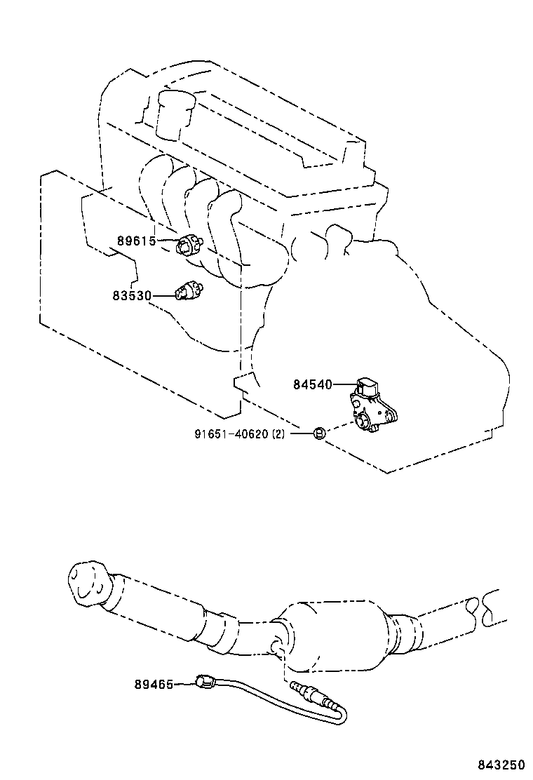 84165-52030 SWITCH, REAR FOG LAMP product image