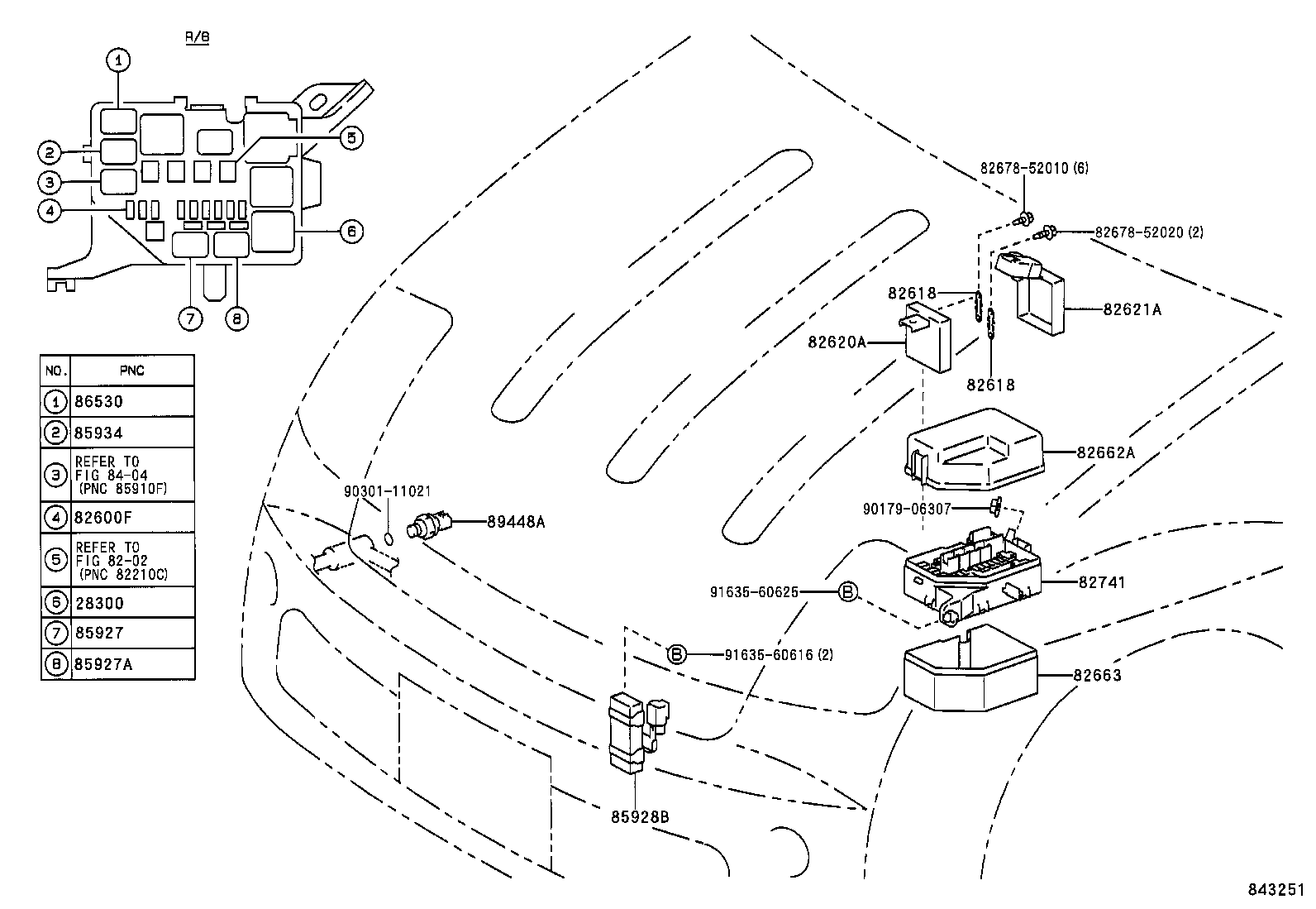 84165-52030 SWITCH, REAR FOG LAMP product image