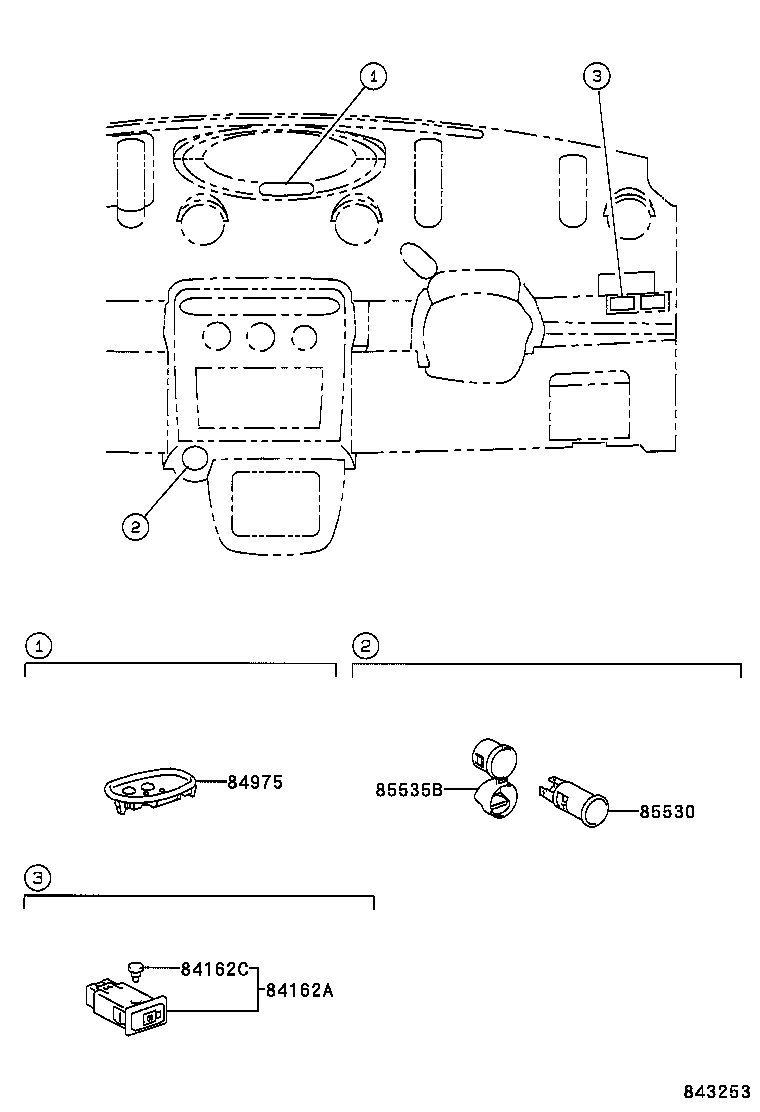 84165-52030 SWITCH, REAR FOG LAMP product image