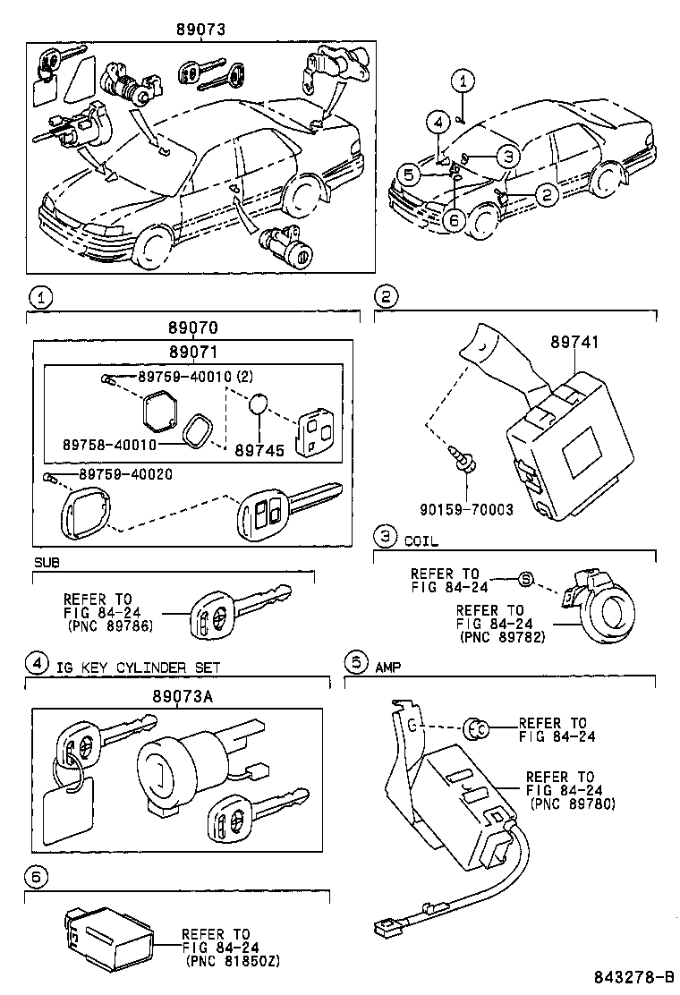 89741-12201 RECEIVER, DOOR CONTROL product image