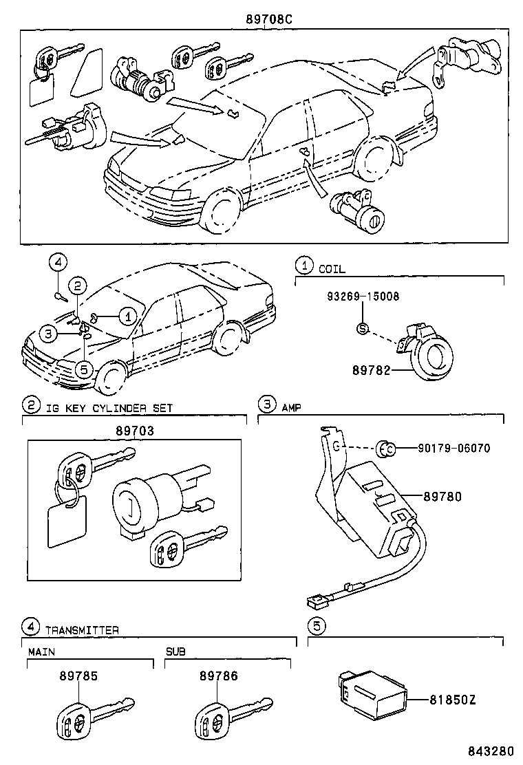 89780-12110 COMPUTER ASSY, TRANSPONDER KEY product image