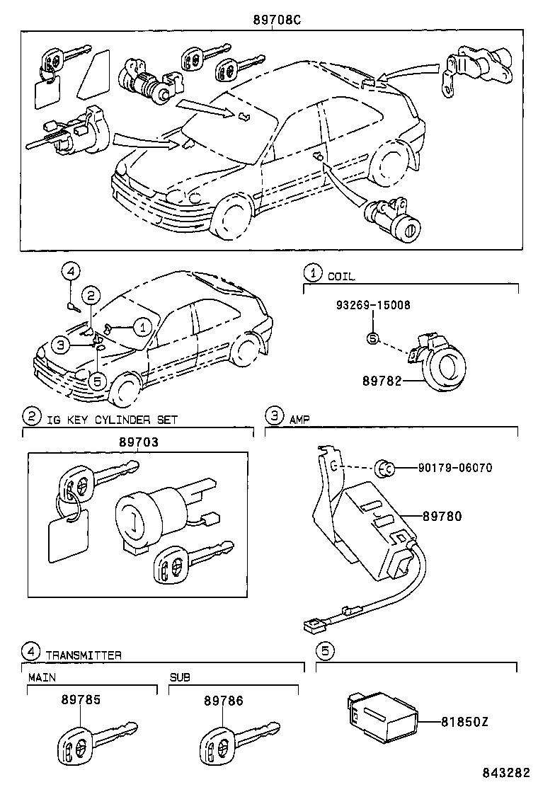 89780-02010 COMPUTER ASSY, TRANSPONDER KEY product image