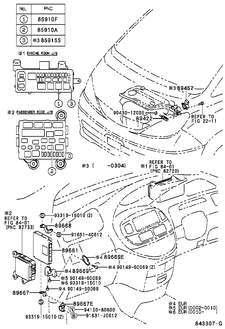 89667-28070 BRACKET, ENGINE CONTROL COMPUTER, NO.1 product image