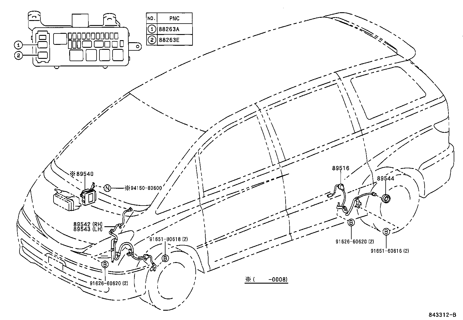89540-28360 COMPUTER ASSY, SKID CONTROL product image