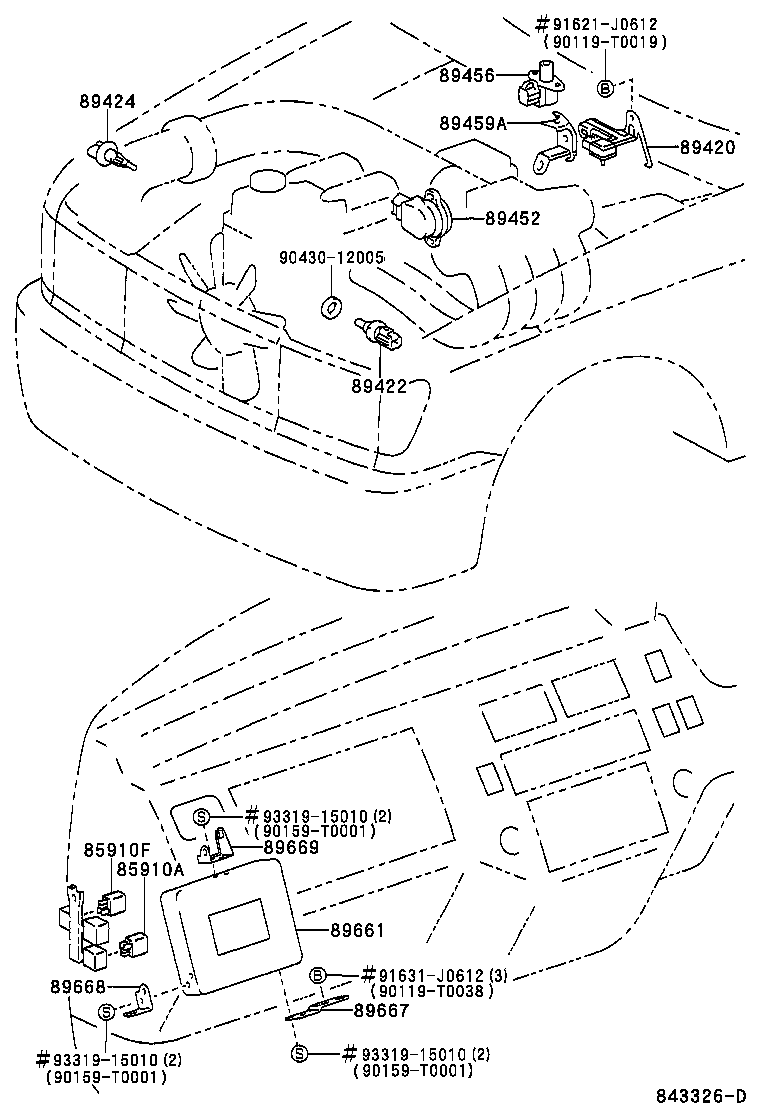 89660-0B030 COMPUTER, ENGINE CONTROL product image
