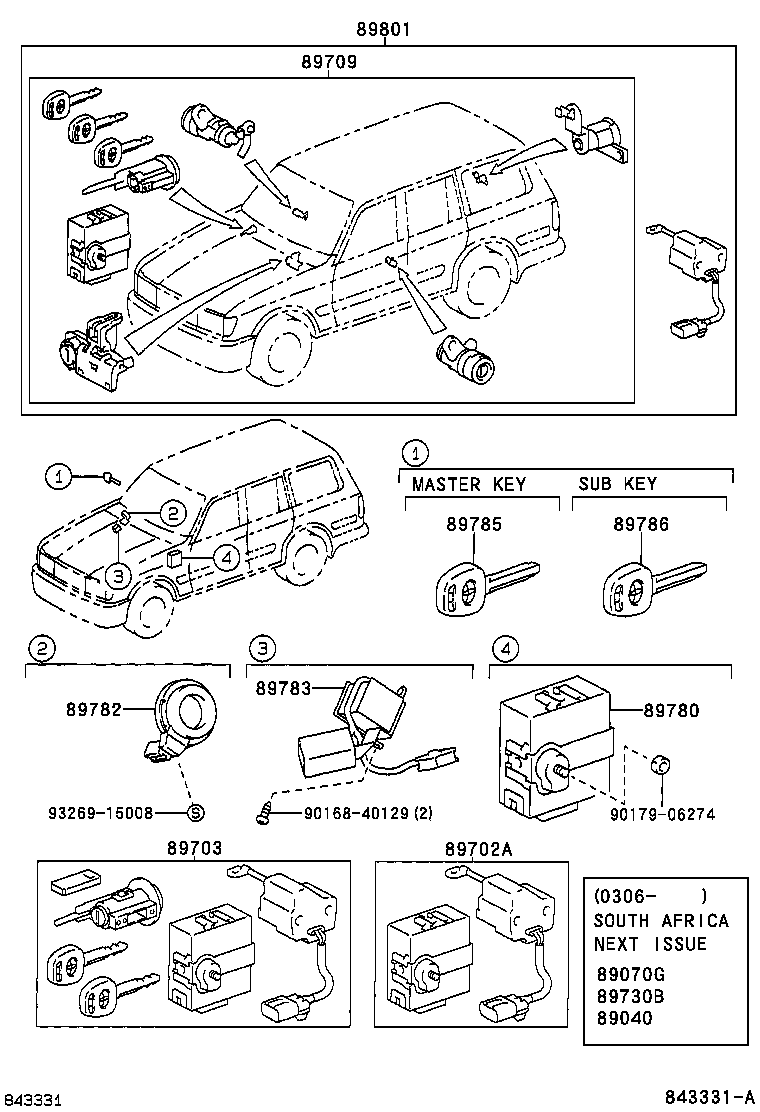 89780-38010 COMPUTER ASSY, TRANSPONDER KEY product image