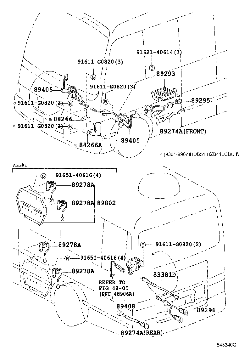 89293-36010 COMPUTER, SUSPENSION CONTROL product image