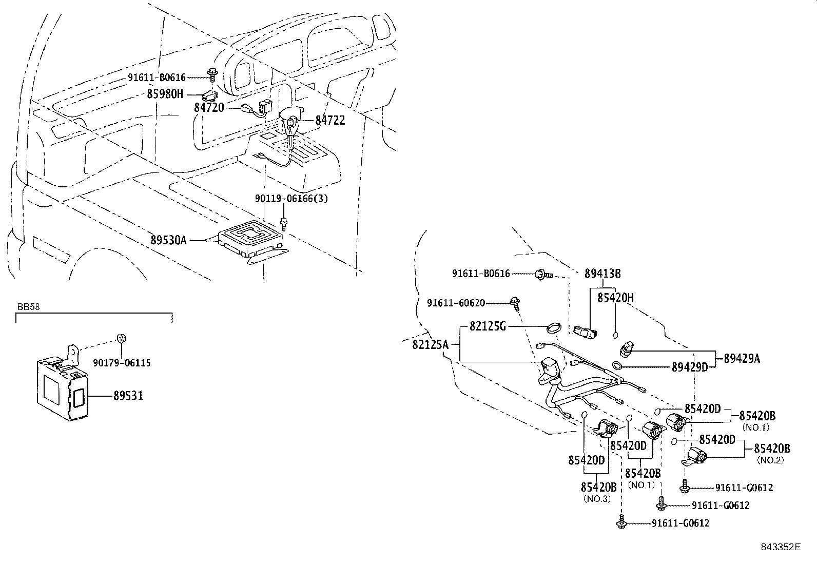 89530-36080 COMPUTER ASSY, TRANSMISSION CONTROL product image