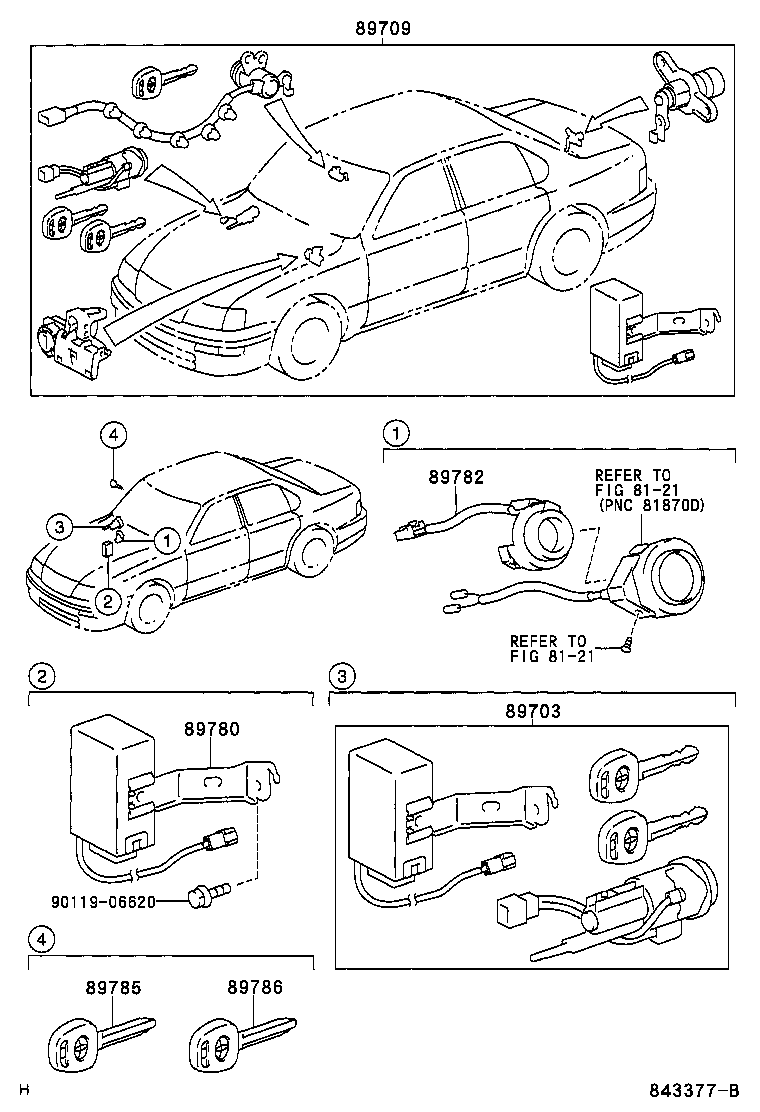 89780-41011 COMPUTER ASSY, TRANSPONDER KEY product image
