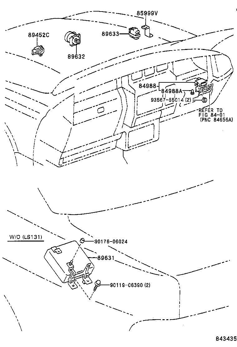 89634-30070 BRACKET, TRACTION CONTROL COMPUTER product image