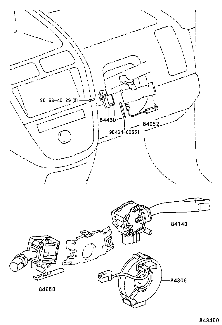 84040-28050 MASTER SWITCH ASSY, POWER WINDOW REGULATOR product image
