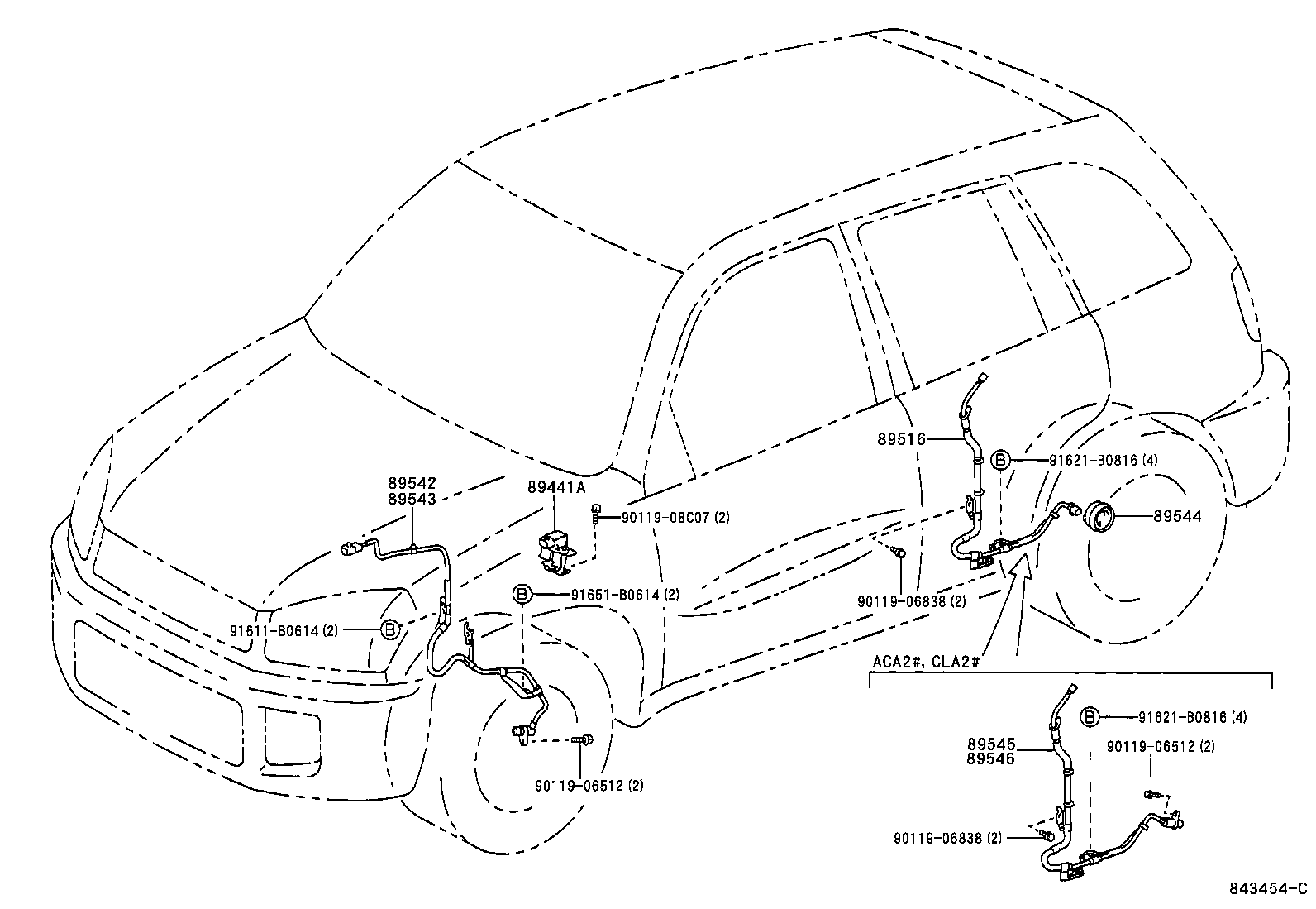 89440-42020 SENSOR, DECELERATION product image
