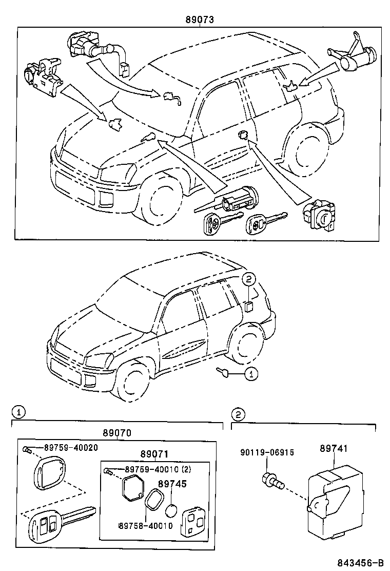 89741-42150 RECEIVER, DOOR CONTROL product image