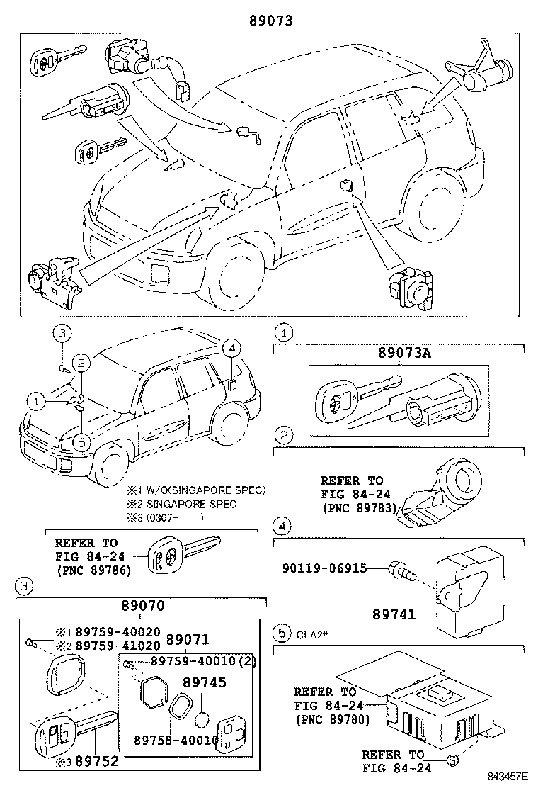 89741-42150 RECEIVER, DOOR CONTROL product image