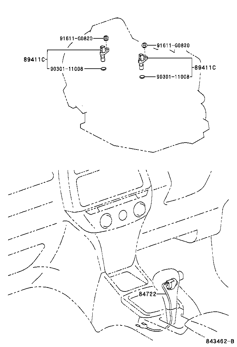 84722-42050 SWITCH, TRANSMISSION CONTROL product image