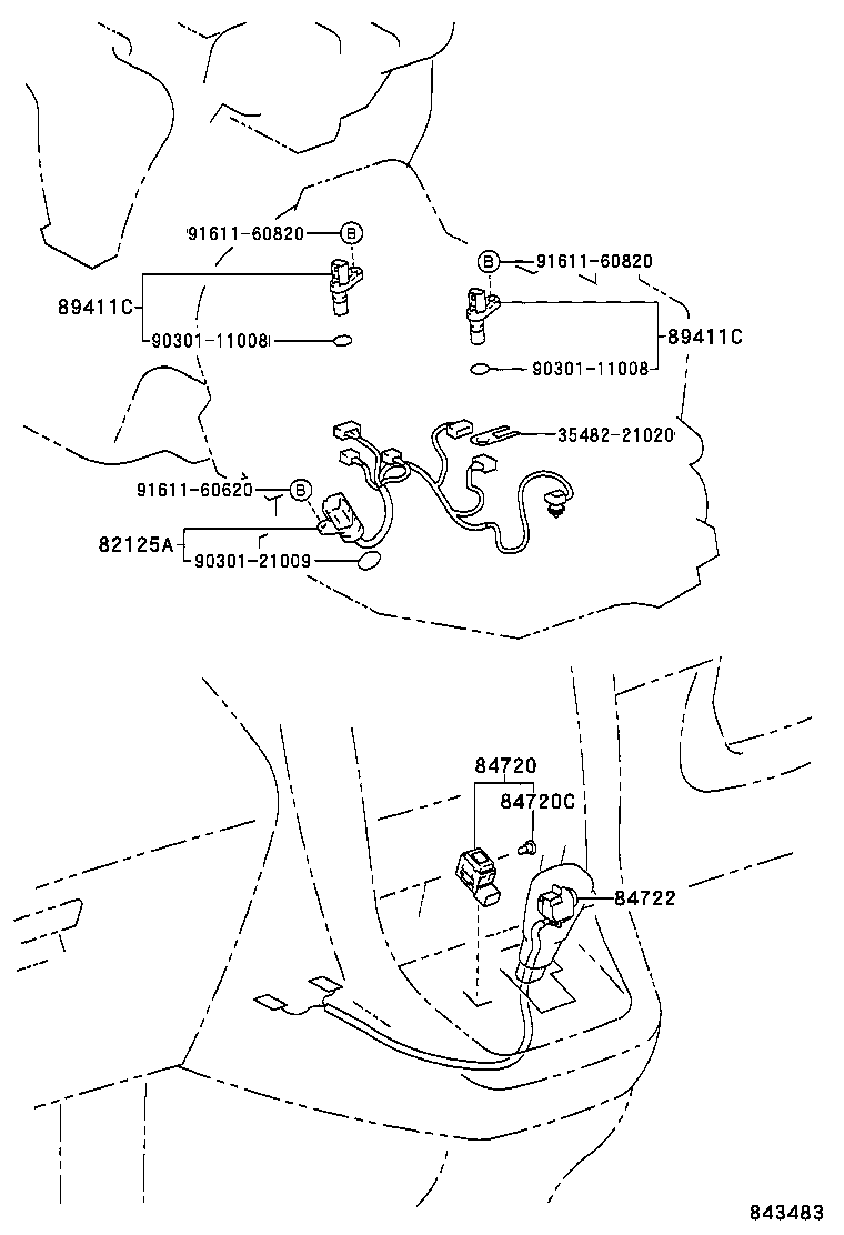 84720-48010 SWITCH ASSY, PATTERN SELECT product image