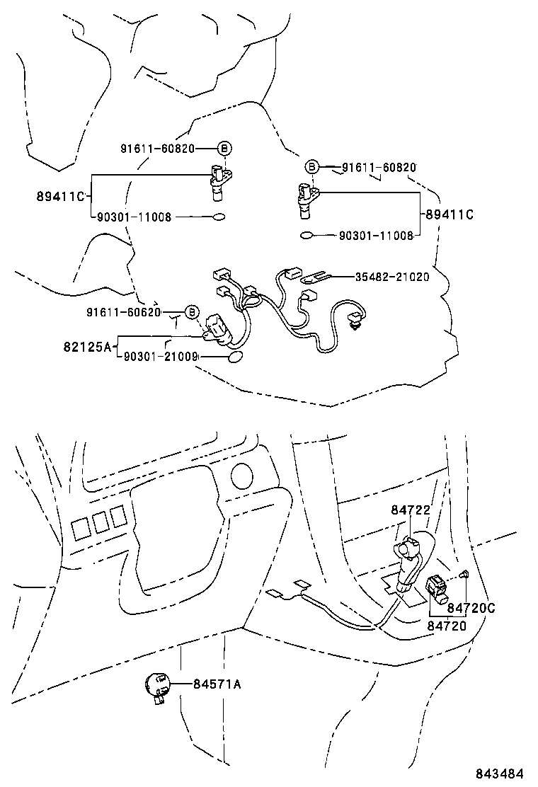 84720-48010 SWITCH ASSY, PATTERN SELECT product image