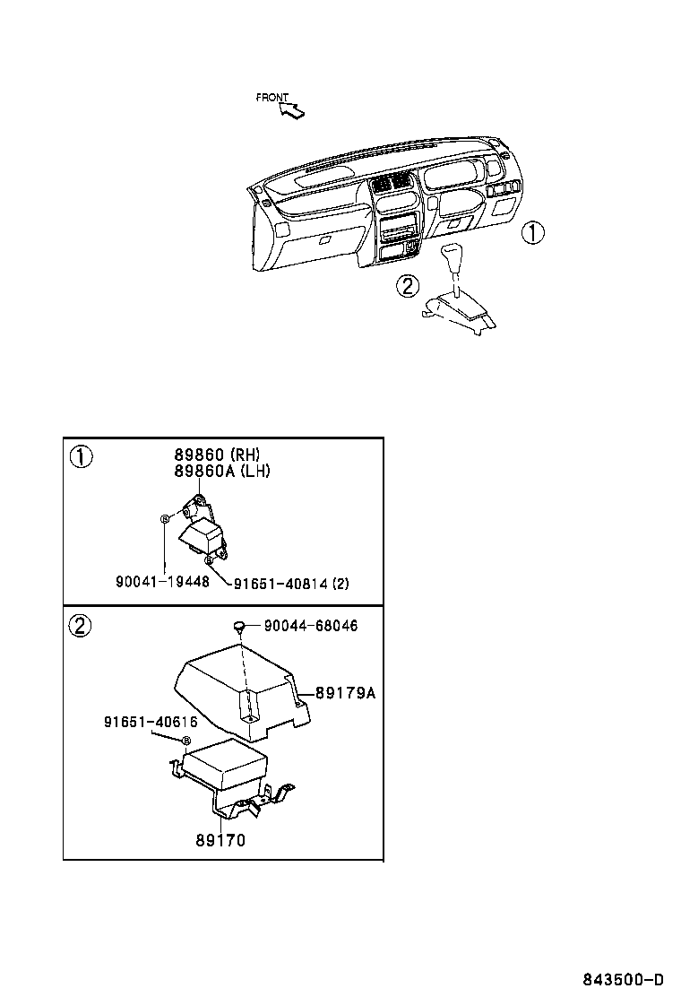 89170-97406 SENSOR ASSY, AIR BAG product image