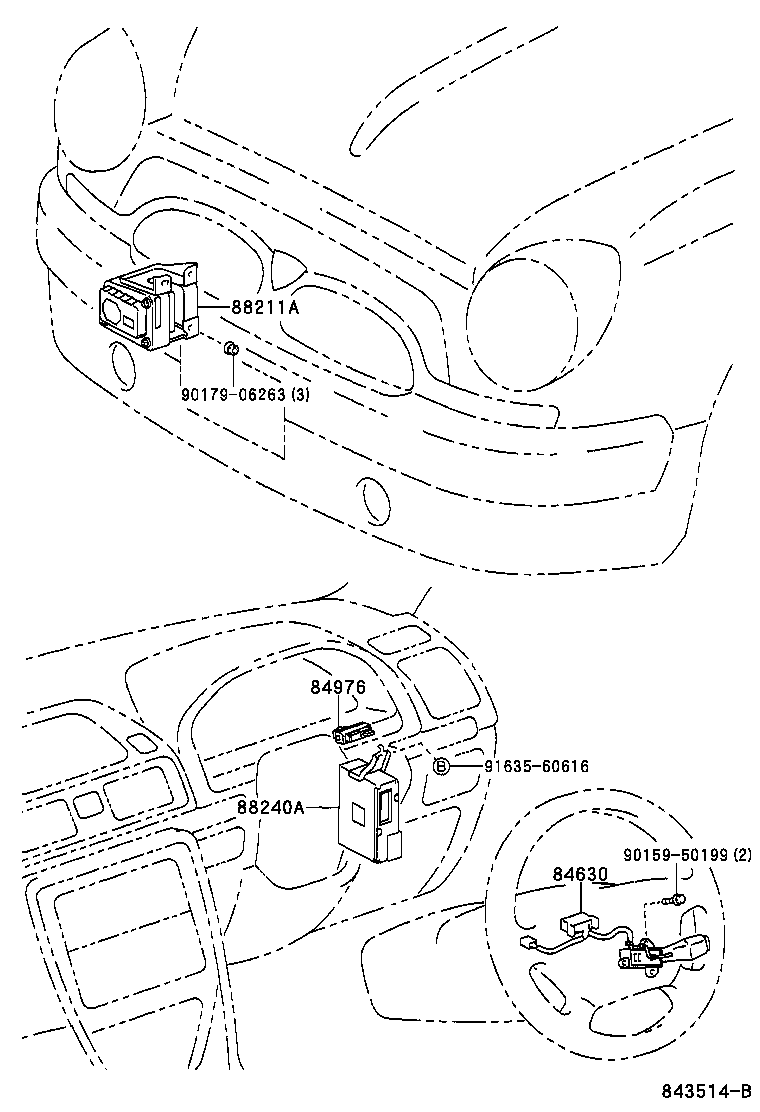 88210-51020 SENSOR, LASER RADAR product image