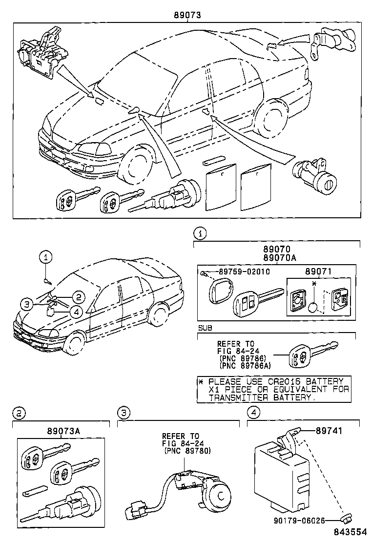 89741-05041 RECEIVER, DOOR CONTROL product image