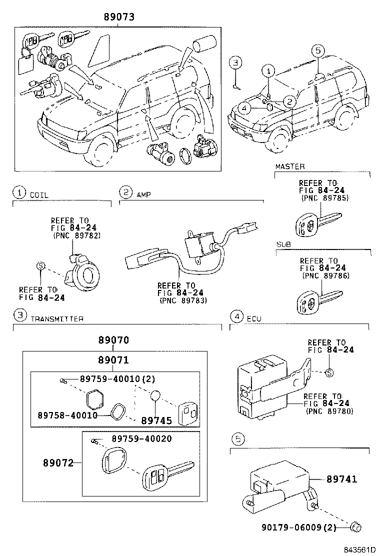 89741-60030 RECEIVER, DOOR CONTROL product image