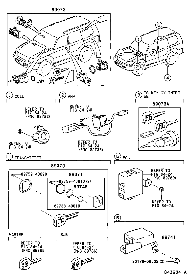 89741-60040 RECEIVER, DOOR CONTROL product image