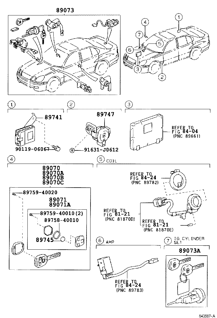 89741-30241 RECEIVER, DOOR CONTROL product image