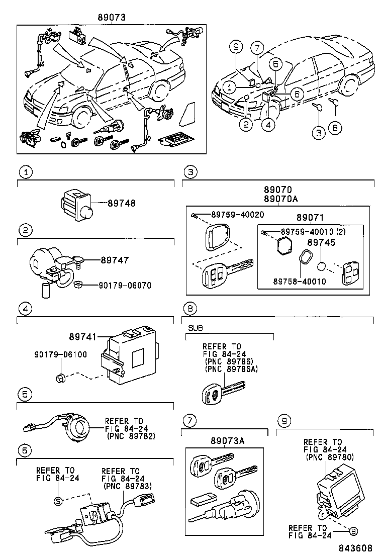 89741-33290 RECEIVER, DOOR CONTROL product image