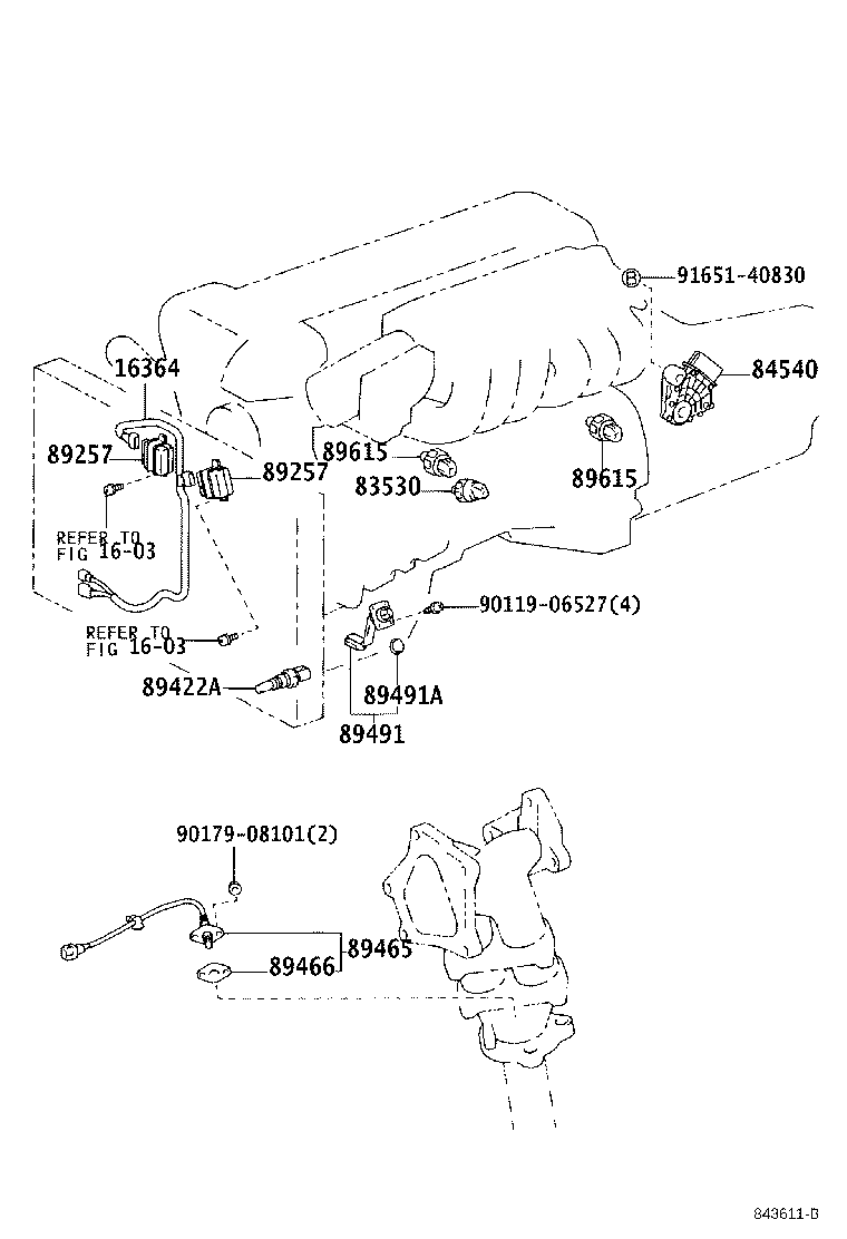 16364-46010 WIRE, COOLING FAN product image