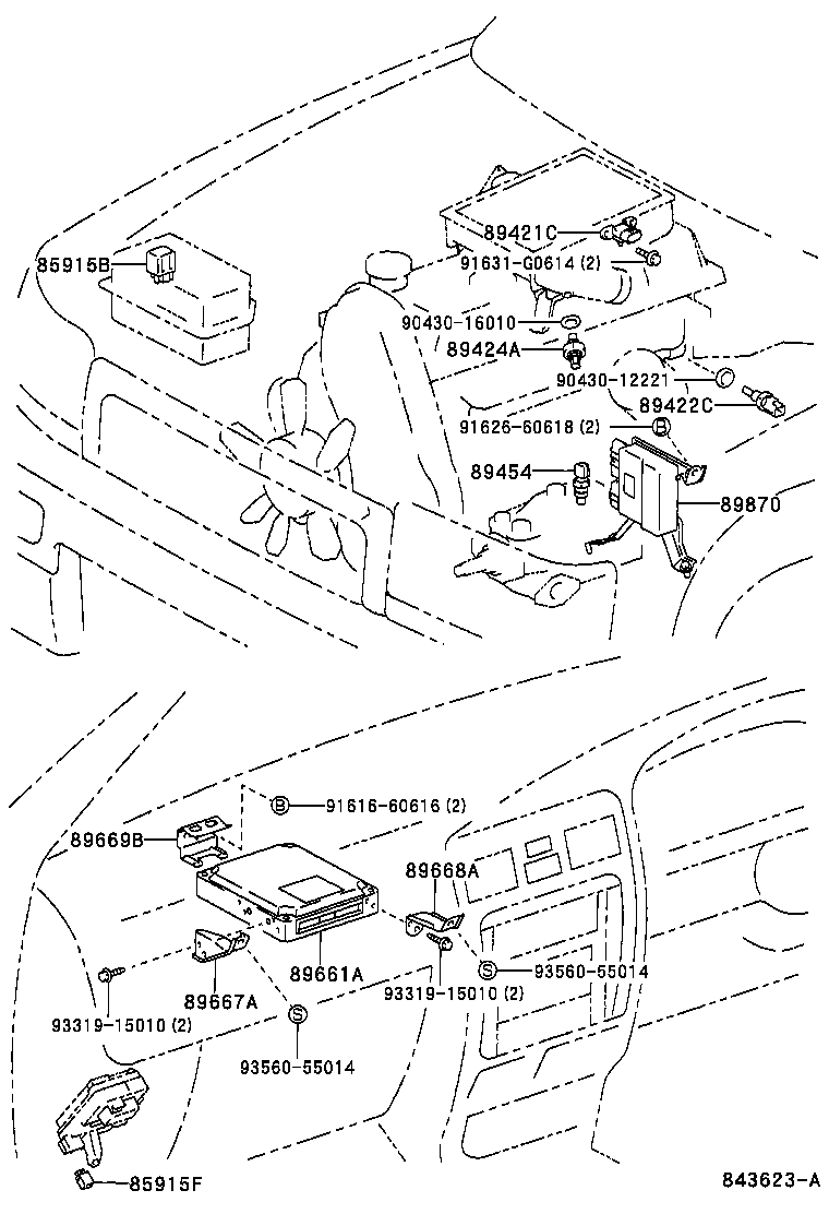 89666-35200 COMPUTER, ENGINE CONTROL product image