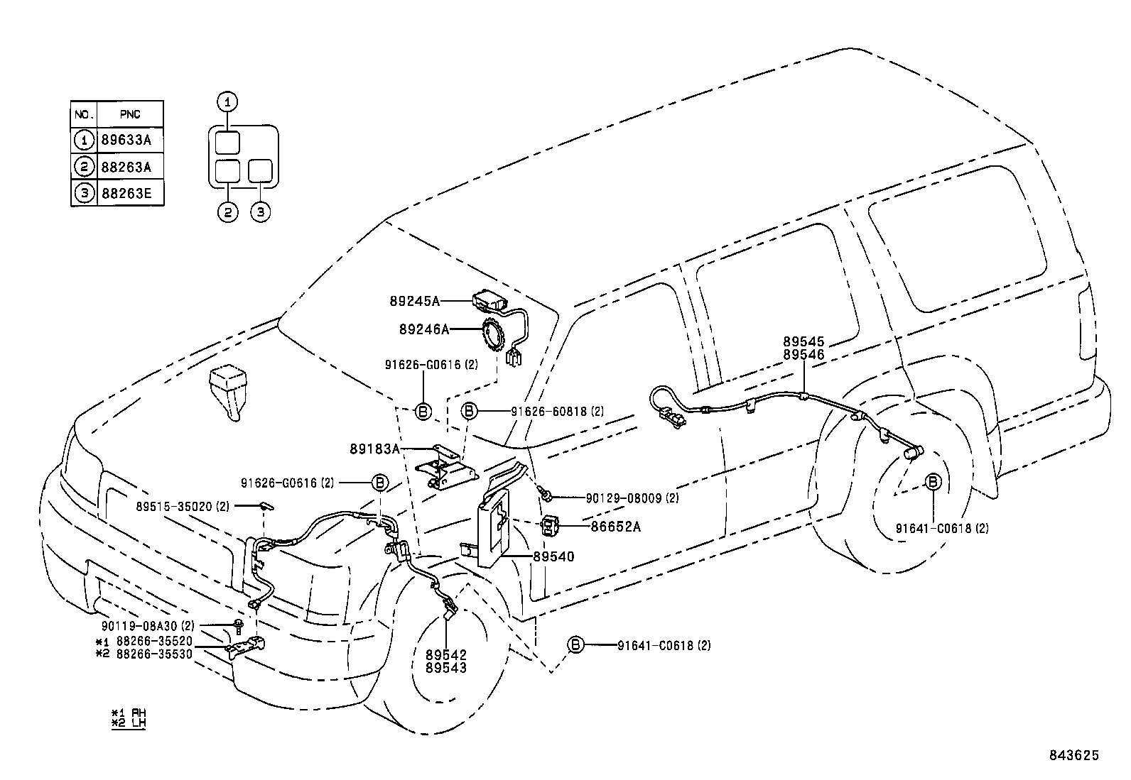 89245-35010 SENSOR, STEERING product image