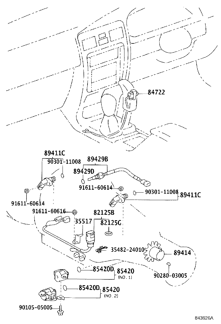 82125-60480 WIRE, TRANSMISSION product image