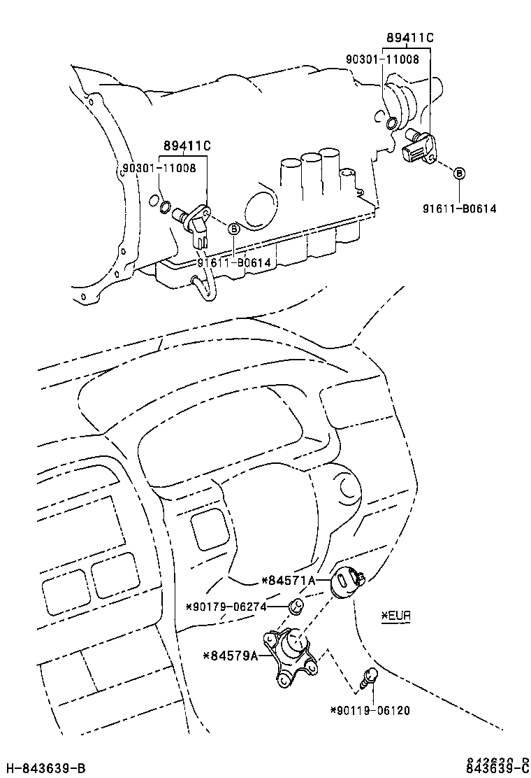 84579-50110 BRACKET, KICK DOWN SWITCH product image