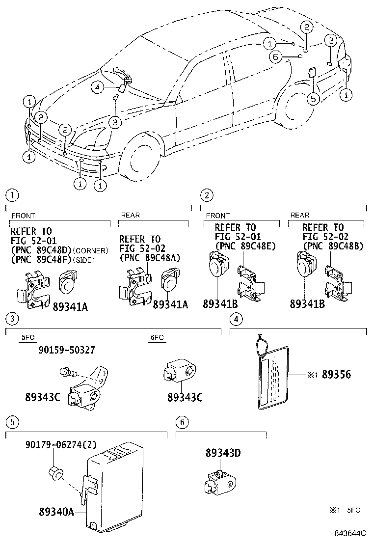 89340-50010 COMPUTER ASSY, CLEARANCE WARNING product image